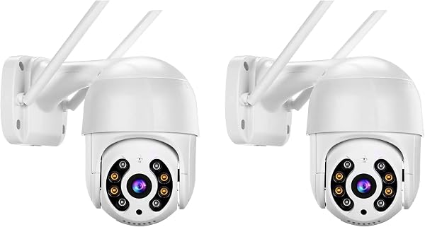 KIT 2 Câmeras Domo WiFi PTZ externa